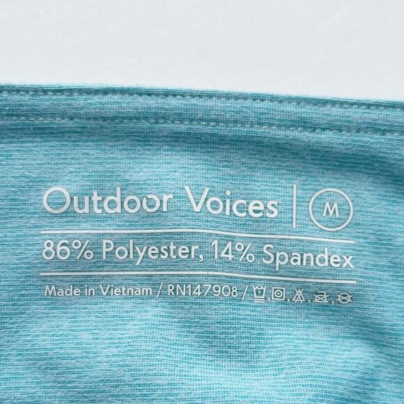 Outdoor Voices 3/4 Warmup High Rise Leggings Pool Blue - Picture 6 of 6